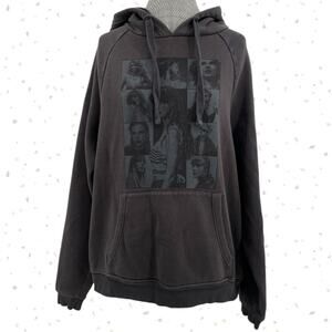 Taylor Swift Eras Tour Black Hoodie Concert Merch Faded Broken In Comfy Unisex S